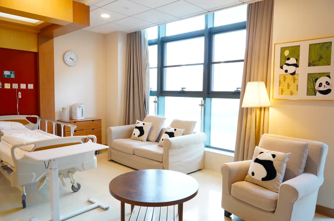 Семейная VIP-палата с пандами в Suzhou New Century Children's Hospital